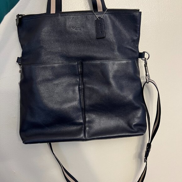 Coach Men's Leather Messenger Bag - Picture 2 of 10